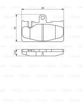 ДИСКОВЫЕ КОЛОДКИ ЗАДНИЕ BOSCH 0986495139