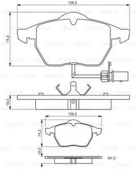 Колодки тормозные BOSCH 0 986 495 232 (фото 1)