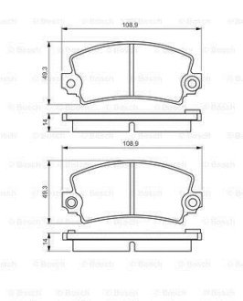 Тормозные колодки BOSCH 0 986 495 270