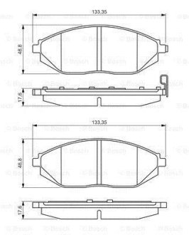 BRAKE LINING BOSCH 0 986 495 349