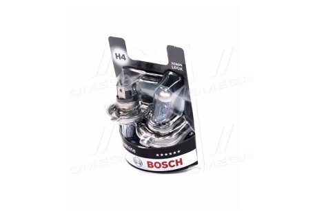 Автолампа 12V H4 ULTRA WHITE 4200K бокс 2 шт BOSCH 1 987 301 440