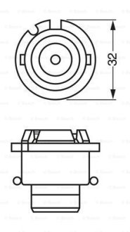 Автолампа ксенон D4S 42V 35W 4000K BOSCH 1 987 302 906 (фото 1)