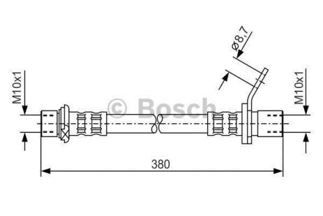 Тормозной шланг BOSCH 1 987 476 163