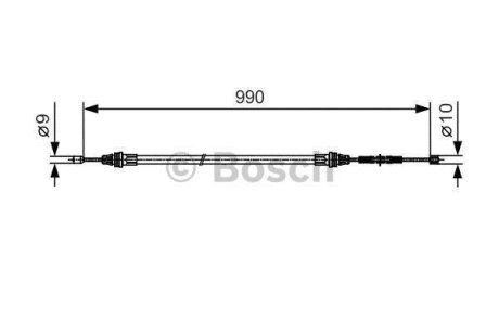 Гальмівний трос BOSCH 1987477751