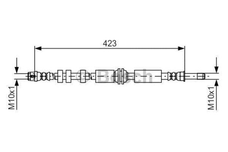 Шланг гальмівний BOSCH 1987481601
