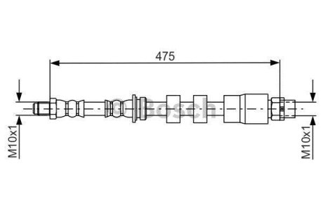 Гальмівний шланг BMW X1 xDrive E84 \\F BOSCH 1987481678