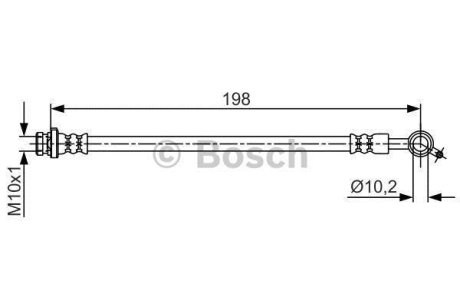 Шлангопровод BOSCH 1987481712 (фото 1)
