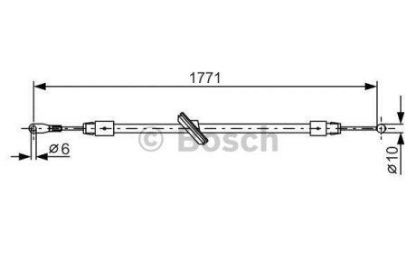 Clutch cables BOSCH 1 987 482 030