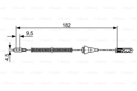 _трос ручника opel astrazafira all 98> drum BOSCH 1 987 482 449