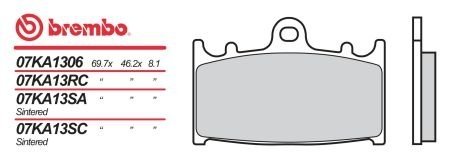 Гальмівні колодки BREMBO 07KA13RC