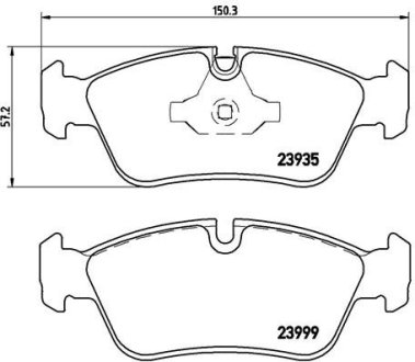 Гальмівні колодки дискові BREMBO P06035 (фото 1)