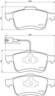 Гальмівні колодки дискові BREMBO P23 130 (фото 1)