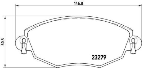 Гальмівні колодки дискові BREMBO P24060