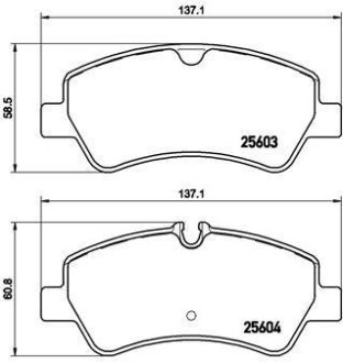 Гальмівні колодки дискові BREMBO P24 160 (фото 1)