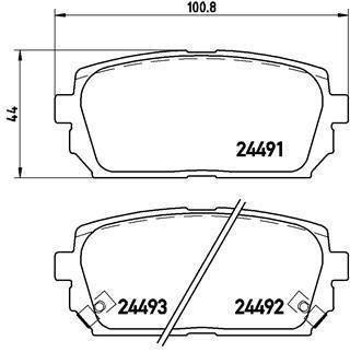 Гальмівні колодки дискові BREMBO P30 040