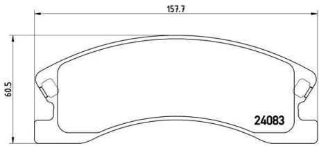 ГАЛЬМІВНІ колодки дискові BREMBO P37008