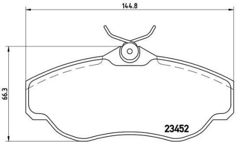 Гальмівні колодки дискові BREMBO P44 008 (фото 1)