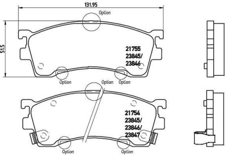 Гальмівні колодки дискові BREMBO P49 023 (фото 1)