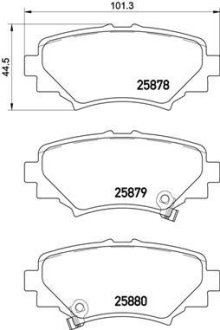 Комплект гальмівних колодок з 4 шт. дисків BREMBO P49049 (фото 1)