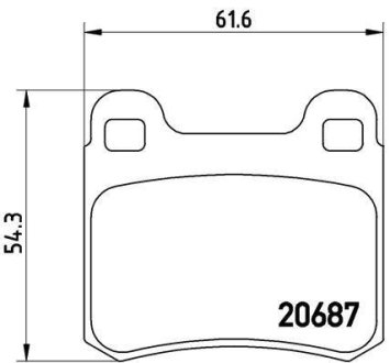 Гальмівні колодки дискові BREMBO P50 013 (фото 1)