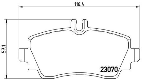 Гальмівні колодки дискові BREMBO P50 036 (фото 1)