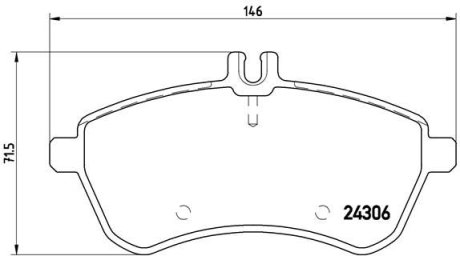 Гальмівні колодки дискові BREMBO P50070 (фото 1)