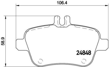 Гальмівні колодки дискові BREMBO P50091