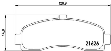 Гальмівні колодки дискові BREMBO P56 031 (фото 1)