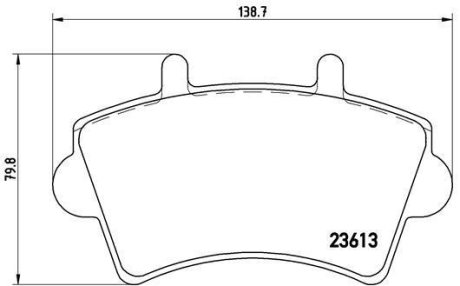 Гальмівні колодки дискові BREMBO P59039 (фото 1)