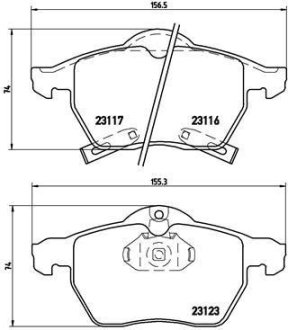 Гальмівні колодки дискові BREMBO P59 048 (фото 1)