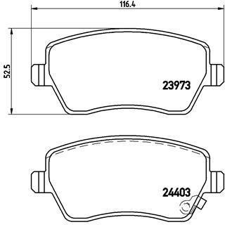 Гальмівні колодки дискові BREMBO P59050 (фото 1)