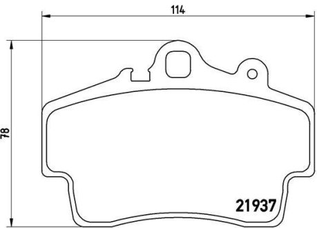 Гальмівні колодки дискові BREMBO P65 007 (фото 1)