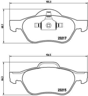 Гальмівні колодки дискові BREMBO P68 048 (фото 1)