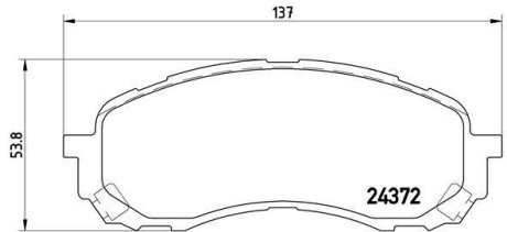 Гальмівні колодки дискові BREMBO P78015 (фото 1)