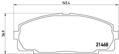 ГАЛЬМІВНІ колодки дискові BREMBO P83 092