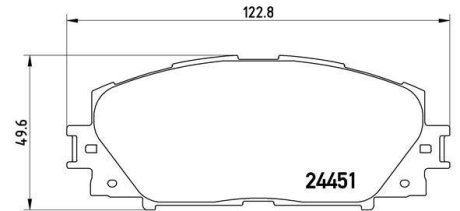 Гальмівні колодки дискові BREMBO P83106 (фото 1)