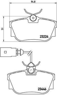 Гальмівні колодки дискові BREMBO P85 046