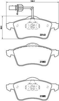 Гальмівні колодки дискові BREMBO P85 049