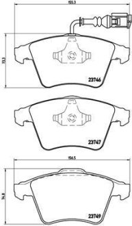 Гальмівні колодки дискові BREMBO P85082 (фото 1)