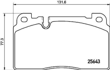 Гальмівні колодки дискові BREMBO P85133 (фото 1)