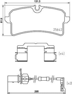 Гальмівні колодки дискові BREMBO P85 151 (фото 1)