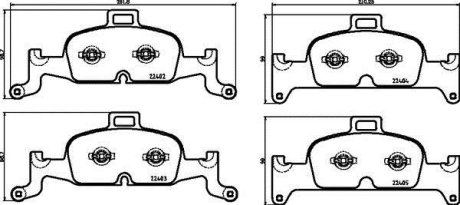 Гальмівні колодки дискові BREMBO P85164 (фото 1)