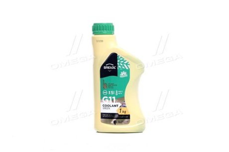 Антифриз GREEN G11 Antifreeze (зеленый) 1kg BREXOL Antf-014