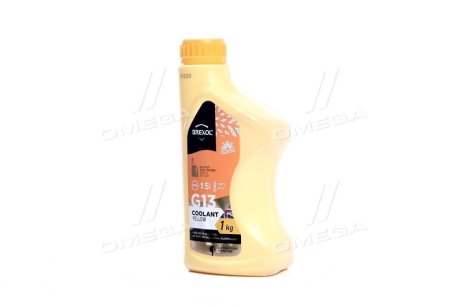 Антифриз YELLOW G13 Antifreeze (жовтий) 1kg BREXOL Antf-017 (фото 1)