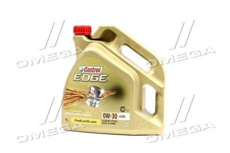 Масло ДВС 0W-30 EDGE ACEA A5/B5, 4л, синт. CASTROL 1531B1