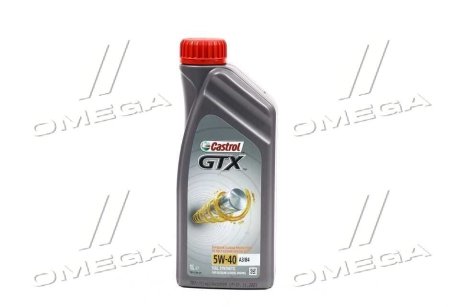 Олива моторна GTX 5W-40 A3/B4 (Канистра 1л) CASTROL 15E62B