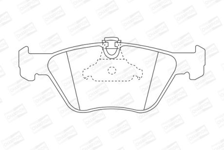 Колодки тормозные дисковые передние BMW 520i, 523i, 525, 525i, 528i, 530d, 535i, M535 CHAMPION 571880CH (фото 1)