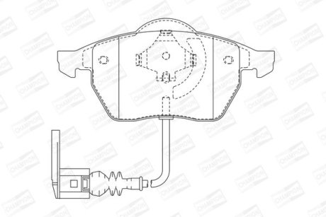 Колодки тормозные дисковые передні AUDI A3, S3 Quattro, TT, TT Quattro SEAT Leon, Toledo SKODA Octavia VW Beetle, Bora, Golf (4) CHAMPION 571984CH