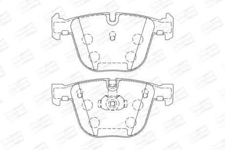 Колодки гальмівні дискові CHAMPION 571991CH