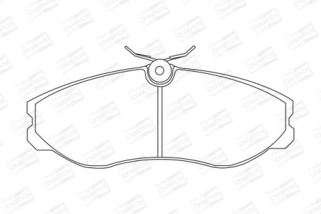 C11056 Колодки тормозные дисковые (перед.) (шт.) CHAMPION 572382CH